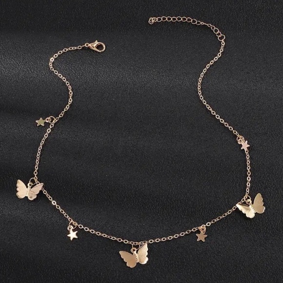 2/$10 NEW! Bufferfly Charm Necklace Star Dainty Cute Boho - Picture 9 of 10